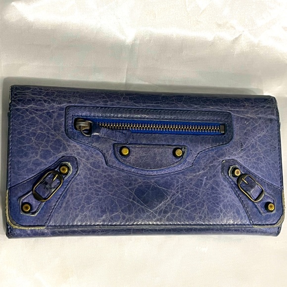 Balenciaga Vintage Leather Continental Wallet - Picture 1 of 16